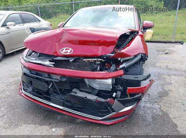 KMHL64JA2SA465754 2025 HYUNDAI SONATA Red Instrument cluster view