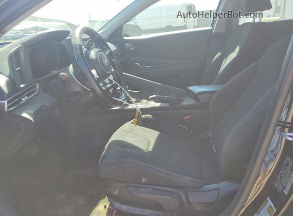 KMHLL4AG2MU173584 2021 HYUNDAI ELANTRA Black Widok wnętrza z przodu