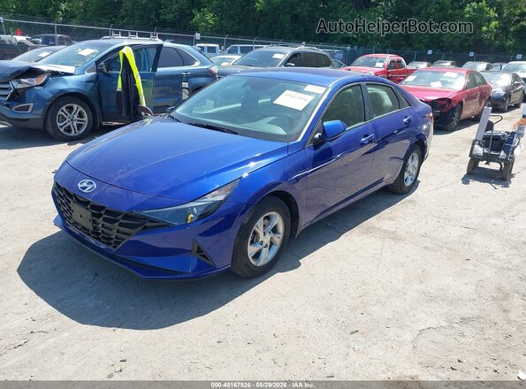 KMHLL4AG2PU455101 2023 HYUNDAI ELANTRA Blue Передня ліва чверть