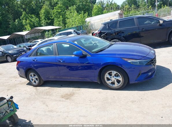 KMHLL4AG2PU455101 2023 HYUNDAI ELANTRA Blue Вид задньої частини салону