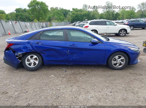 KMHLL4AG4MU131014 2021 HYUNDAI ELANTRA Blue უკანა სალონის ხედი