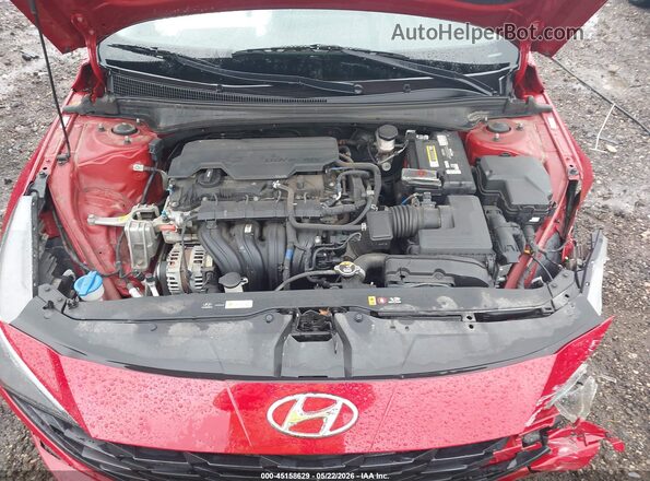 KMHLL4AG9MU121496 2021 HYUNDAI ELANTRA Темно-бордовый 