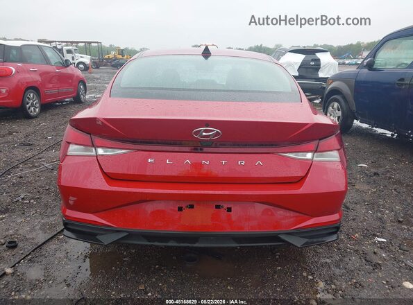 KMHLL4AG9MU121496 2021 HYUNDAI ELANTRA Темно-бордовый 