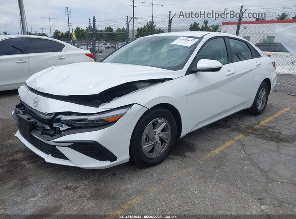 KMHLL4DG0SU012191 2025 HYUNDAI ELANTRA White Vista tres cuartos delantera izquierda