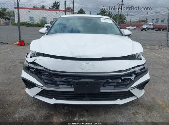 KMHLL4DG0SU012191 2025 HYUNDAI ELANTRA White Vista del cuadro de instrumentos