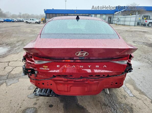 KMHLL4DG0SU922889 2025 HYUNDAI ELANTRA Red Vista trasera