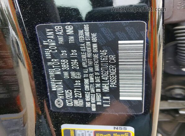 KMHLL4DG2TU116246 2026 HYUNDAI ELANTRA Черный Вид подкапотного пространства
