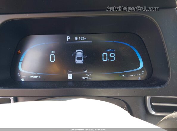KMHLL4DG3RU660263 2024 HYUNDAI ELANTRA Blue უკანა სავარძლების ხედი