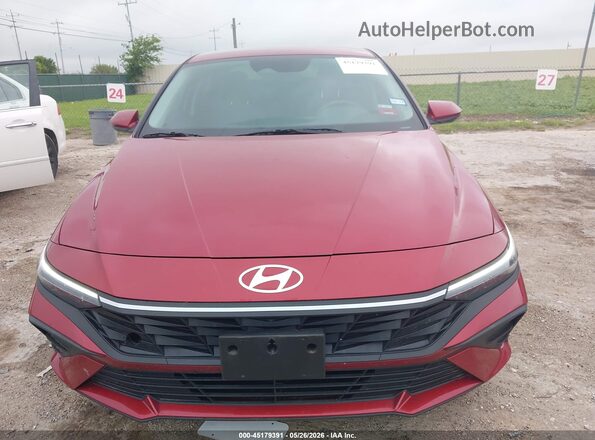 KMHLL4DG3SU007678 2025 HYUNDAI ELANTRA Red Instrument cluster view