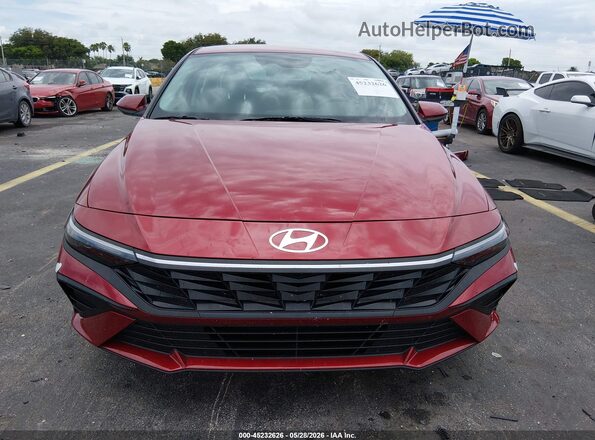 KMHLL4DG6SU053439 2025 HYUNDAI ELANTRA Red Vista interior trasera
