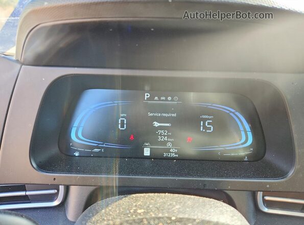 KMHLL4DG7RU825568 2024 HYUNDAI ELANTRA Blue Вид щитка приладів