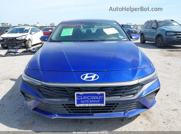 KMHLL4DG7SU002872 2025 HYUNDAI ELANTRA Blue Widok zestawu wskaźników