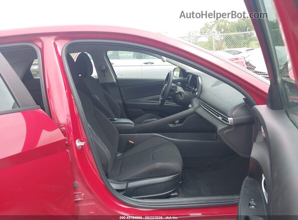 KMHLM4AG2NU334577 2022 HYUNDAI ELANTRA Red წინა სალონის ხედი
