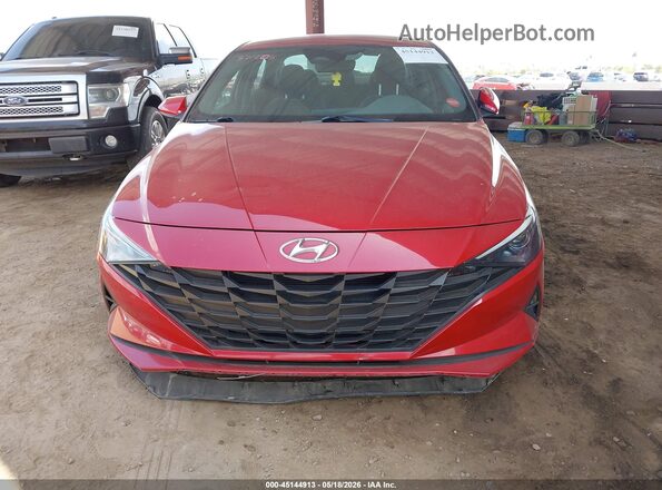 KMHLM4AG3PU371205 2023 HYUNDAI ELANTRA Red Instrument cluster view