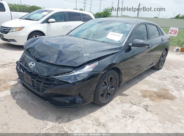 KMHLM4AG4PU582946 2023 HYUNDAI ELANTRA Black Передня ліва чверть