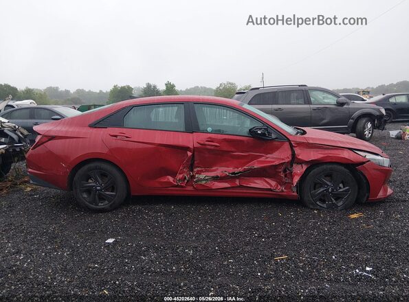 KMHLM4AG9PU522239 2023 HYUNDAI ELANTRA Red Widok zestawu wskaźników