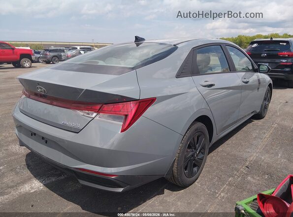 KMHLM4AJ3NU024014 2022 HYUNDAI ELANTRA HYBRID Gray 