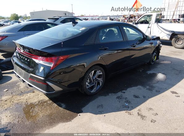 KMHLM4DG2SU065780 2025 HYUNDAI ELANTRA Black უკანა მარჯვენა