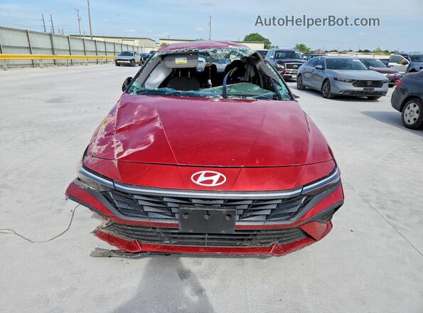 KMHLM4DG2SU965465 2025 HYUNDAI ELANTRA Maroon Դիմացի տեսք