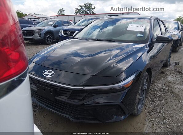 KMHLM4DG4SU060063 2025 HYUNDAI ELANTRA Black Widok zestawu wskaźników