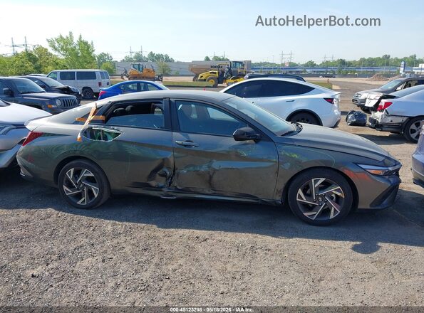 KMHLM4DG6SU900814 2025 HYUNDAI ELANTRA Gray უკანა სალონის ხედი