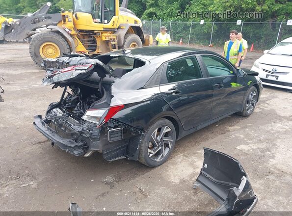 KMHLM4DG8SU998566 2025 HYUNDAI ELANTRA Черный Задняя правая четверть
