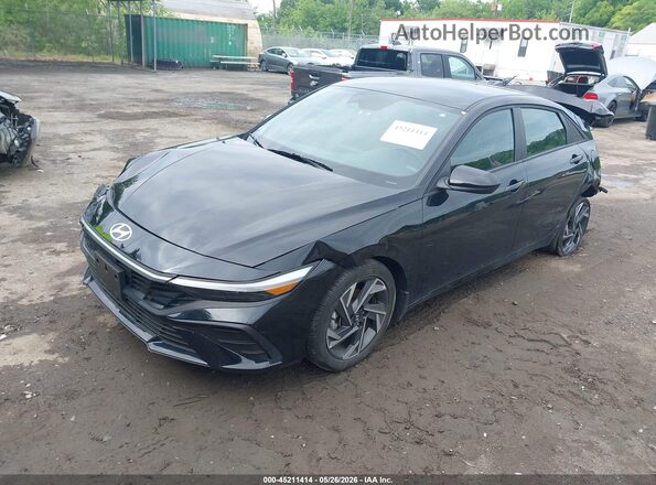 KMHLM4DG8SU998566 2025 HYUNDAI ELANTRA Черный Передняя левая четверть