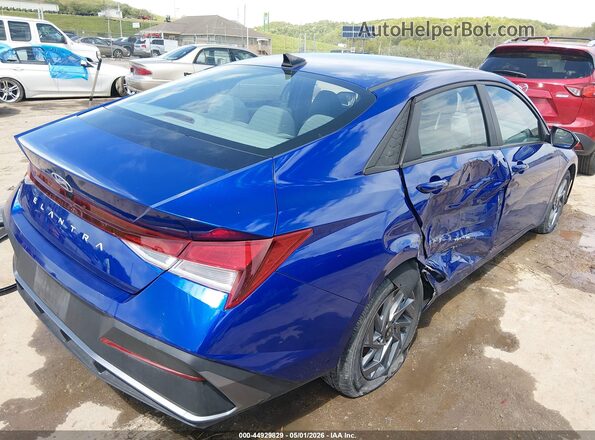 KMHLM4DG9RU752670 2024 HYUNDAI ELANTRA Blue Tył prawy
