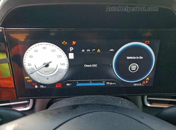 KMHLM4DGXRU637320 2024 HYUNDAI ELANTRA Black Widok zestawu wskaźników