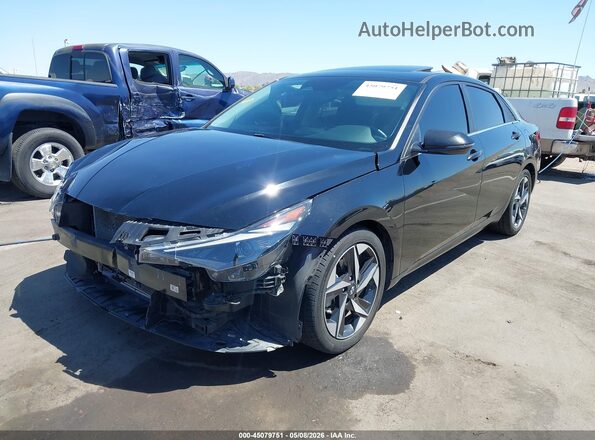 KMHLN4AG0MU166160 2021 HYUNDAI ELANTRA Black Front left