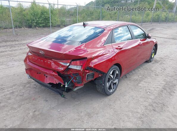 KMHLN4AJ0PU034371 2023 HYUNDAI ELANTRA HYBRID Red 