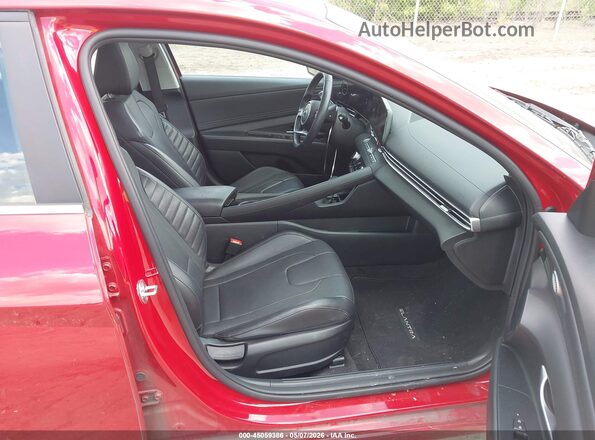 KMHLN4AJ0PU034371 2023 HYUNDAI ELANTRA HYBRID Red 