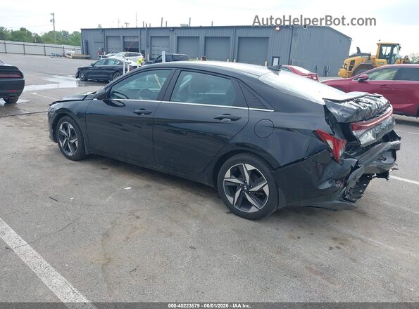 KMHLN4AJ7PU049451 2023 HYUNDAI ELANTRA HYBRID Black Задня ліва чверть