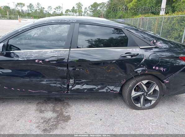 KMHLN4AJ7PU080652 2023 HYUNDAI ELANTRA HYBRID Black Front view