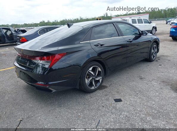 KMHLN4AJ7PU080652 2023 HYUNDAI ELANTRA HYBRID Black Rear right