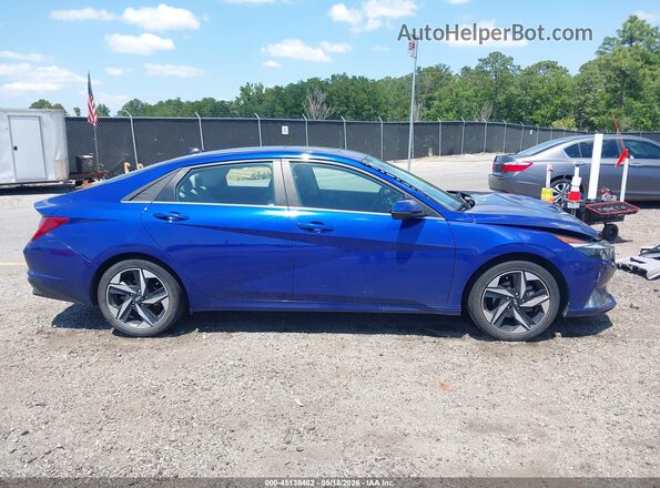 KMHLP4AG2MU120081 2021 HYUNDAI ELANTRA Blue Widok wnętrza 360 stopni