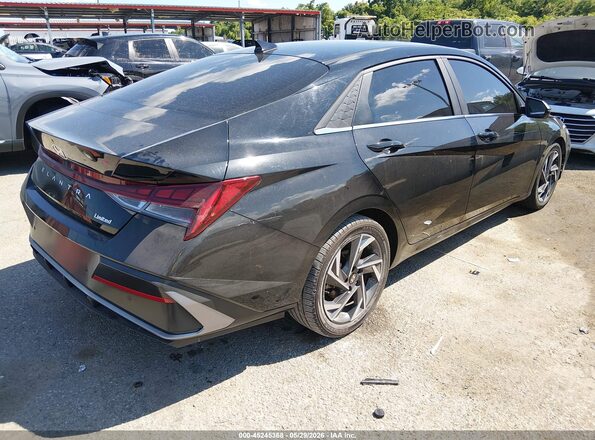 KMHLP4DG2RU640154 2024 HYUNDAI ELANTRA Черный Задняя правая четверть