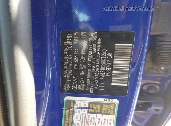 KMHLP4DG8RU719540 2024 HYUNDAI ELANTRA Blue 