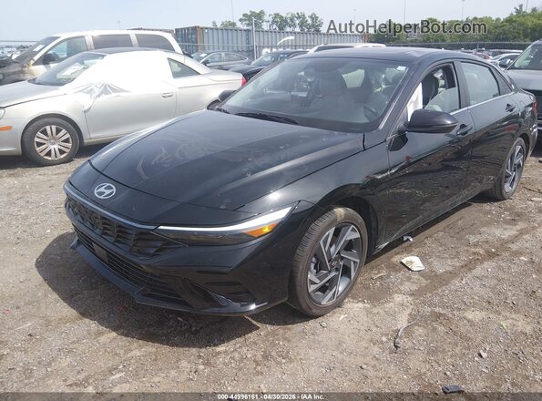 KMHLP4DGXSU013286 2025 HYUNDAI ELANTRA Черный Передняя левая четверть