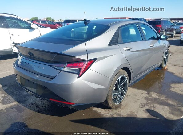 KMHLR4AF0MU179941 2021 HYUNDAI ELANTRA Gray Հետևի աջ