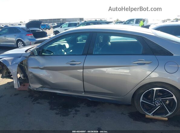 KMHLR4AF0MU179941 2021 HYUNDAI ELANTRA Gray Սալոնի հետևի տեսք