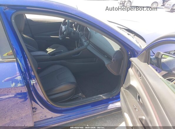 KMHLR4AF0PU489611 2023 HYUNDAI ELANTRA Blue Вид салону спереду