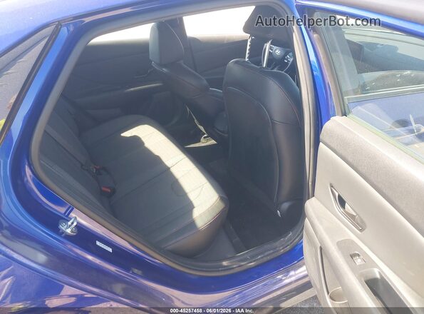 KMHLR4AF0PU489611 2023 HYUNDAI ELANTRA Blue Вид наклейки з VIN-кодом