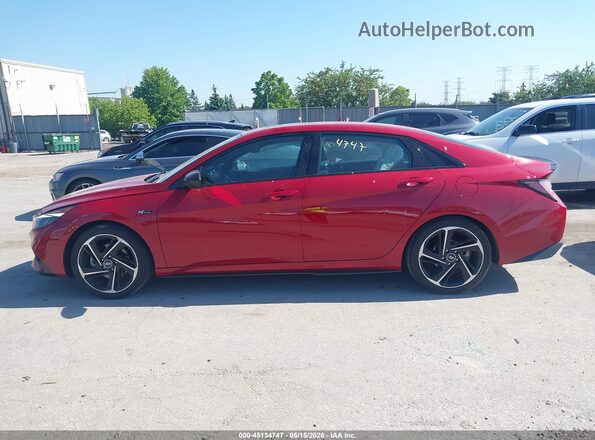 KMHLR4AF2NU349041 2022 HYUNDAI ELANTRA Red Widok wnętrza 360 stopni