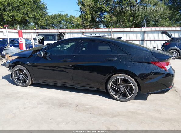 KMHLR4AF2PU392183 2023 HYUNDAI ELANTRA Black Սալոնի 360 աստիճան տեսք