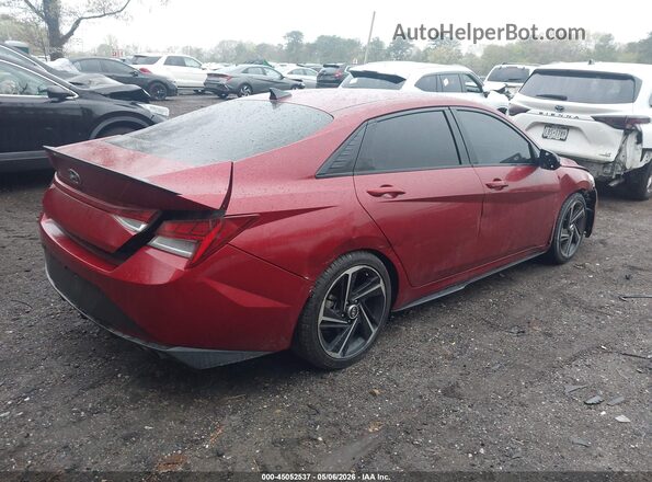 KMHLR4AF2PU593713 2023 HYUNDAI ELANTRA Red 