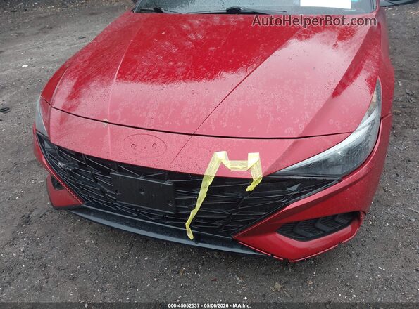 KMHLR4AF2PU593713 2023 HYUNDAI ELANTRA Red 