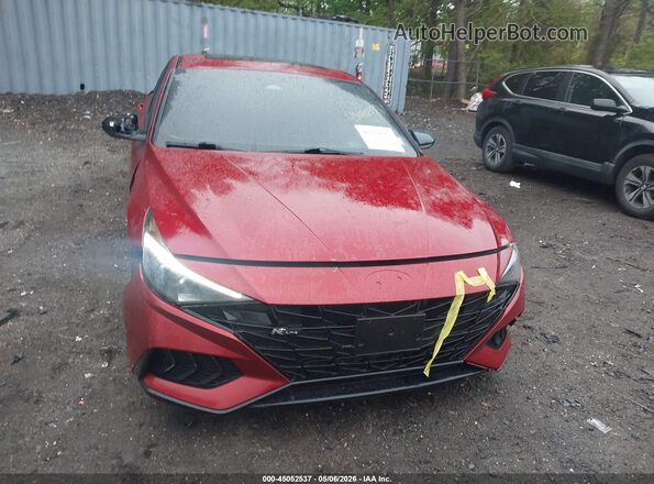 KMHLR4AF2PU593713 2023 HYUNDAI ELANTRA Red 