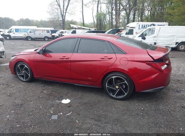 KMHLR4AF2PU593713 2023 HYUNDAI ELANTRA Red 