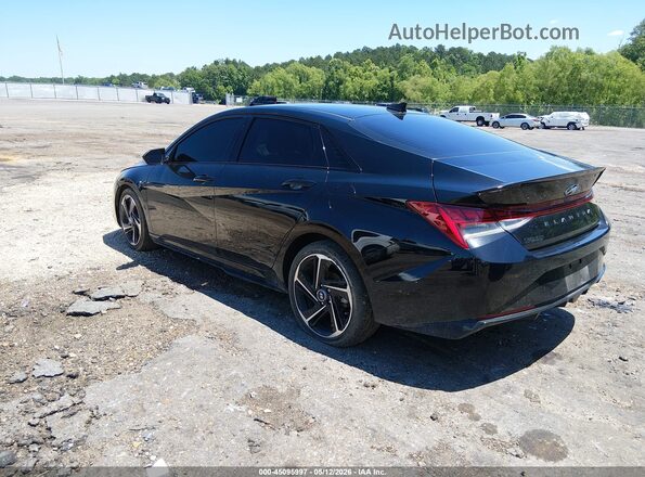 KMHLR4AF2PU625205 2023 HYUNDAI ELANTRA Black Tył lewy